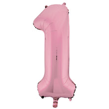 Load image into Gallery viewer, Lovely Pink Number 1 Shaped Foil Balloon 34&quot;
