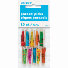 Load image into Gallery viewer, Paper Umbrella Picks (10pk)
