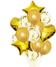 Load image into Gallery viewer, Solid Heart Foil Balloon 18&quot;, Packaged - Gold
