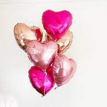 Load image into Gallery viewer, Solid Heart Foil Balloon 18&quot;, Packaged - Hot Pink
