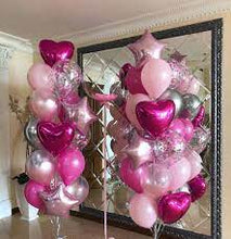 Load image into Gallery viewer, Solid Heart Foil Balloon 18&quot;, Packaged - Hot Pink
