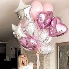 Load image into Gallery viewer, Solid Heart Foil Balloon 18&quot;, Packaged - Pastel Pink

