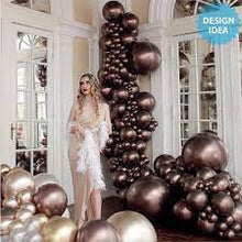 Load image into Gallery viewer, Chrome Latex Balloon 12&quot; - Truffle

