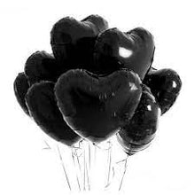 Load image into Gallery viewer, Solid Heart Foil Balloon 18&quot;, Packaged - Black
