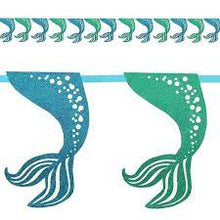 Load image into Gallery viewer, Mermaid Glitter Garland, 9 ft
