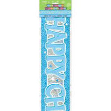 Load image into Gallery viewer, Happy Christening Blue Foil Banner
