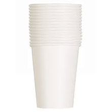 Load image into Gallery viewer, White Solid 9oz FSC Paper Cups, 14ct
