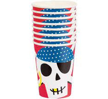 Load image into Gallery viewer, Ahoy Pirate Paper Cups - 8ct
