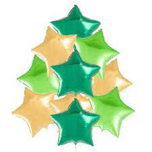Load image into Gallery viewer, Solid Star Foil Balloon 20”Packaged - Green
