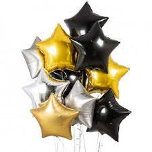 Load image into Gallery viewer, Solid Star Foil Balloon 20&quot;, Packaged - Black
