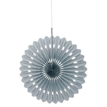 Load image into Gallery viewer, Silver 16&quot; Tissue Paper Fan
