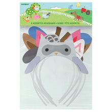 Load image into Gallery viewer, Farm Party Headbands, 6ct - Assorted
