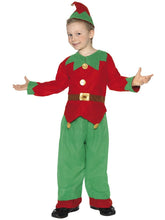 Load image into Gallery viewer, Elf Costume, Red &amp; Green, Unisex
