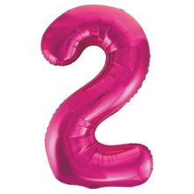 Load image into Gallery viewer, Pink Number 2 Shaped Foil Balloon 34&quot;
