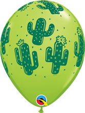 Load image into Gallery viewer, Cactus Print Latex Balloon 11&quot;
