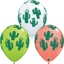 Load image into Gallery viewer, Cactus Print Latex Balloon 11&quot;
