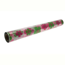 Load image into Gallery viewer, Lime Green &amp; Hot Pink Fleur Cellophane Roll - 80cm x 100m
