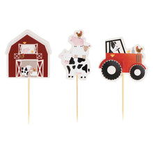 Load image into Gallery viewer, Ginger Ray - Farm Birthday Cake Cupcake Toppers
