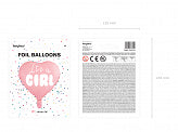 Load image into Gallery viewer, Its A Girl Foil Balloon - 45cm
