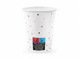 Load image into Gallery viewer, Rose Gold Dotted cups, white, 260ml - 6pcs
