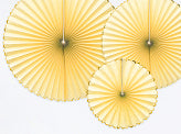 Load image into Gallery viewer, Decorative Rosettes Yummy Light Yellow  3ct
