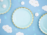 Load image into Gallery viewer, Pastel Blue Dessert Plate - 6ct
