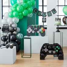 Load image into Gallery viewer, Ginger Ray - Customisable Age Black and Green Level Up Bunting

