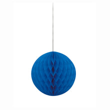 Load image into Gallery viewer, Royal Blue 8&quot; Honeycomb Ball

