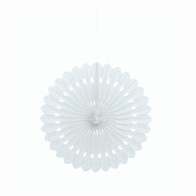 Load image into Gallery viewer, White 16&quot; Tissue Paper Fan
