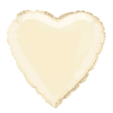 Load image into Gallery viewer, Solid Heart Foil Balloon 18&quot; - Ivory

