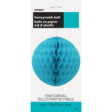 Load image into Gallery viewer, Caribbean Teal 8&quot; Honeycomb Ball
