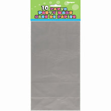 Load image into Gallery viewer, Silver Metallic Paper Party Bags, 10ct
