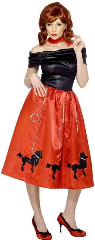 Grease Rizzo Red Poodle Dress – PartyTime Malta