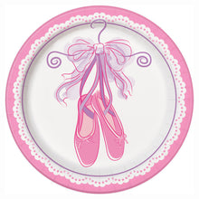 Load image into Gallery viewer, Pink Ballerina Round 7&quot; Dessert Plates, 8ct
