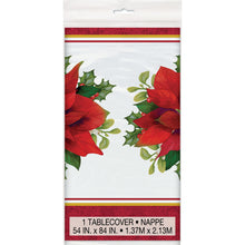 Load image into Gallery viewer, Holly Poinsettia Tablecover
