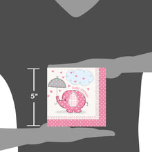 Load image into Gallery viewer, Umbrellaphants Pink Beverage Napkins, 16ct
