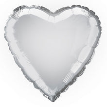 Load image into Gallery viewer, Solid Heart Foil Balloon 18&quot; - Silver
