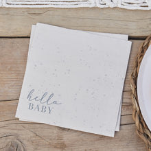Load image into Gallery viewer, Ginger Ray Hello Baby Neutral Baby Shower Napkins

