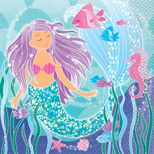Load image into Gallery viewer, Mermaid Luncheon Napkins, 16ct
