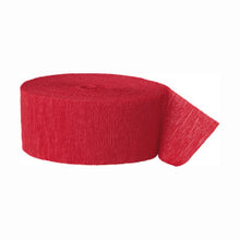 Load image into Gallery viewer, Ruby Red Crepe Streamer, 81 ft
