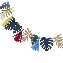 Load image into Gallery viewer, GOLD FOILED AND LEAF TASSEL GARLAND (2m)
