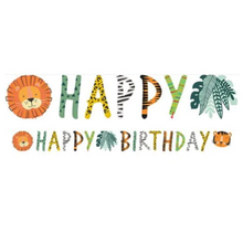 Load image into Gallery viewer, Get Wild Carded Letter Banner - 80cm x 15cm
