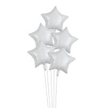 Load image into Gallery viewer, Solid Star Foil Balloon 20&quot; - White
