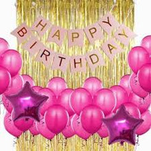 Load image into Gallery viewer, Solid Star Foil Balloon 20&quot; / 18&quot; - Hot Pink
