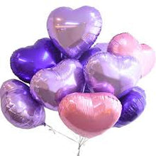 Load image into Gallery viewer, Solid Heart Foil Balloon 18&quot;, Packaged - Deep Purple
