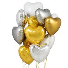 Load image into Gallery viewer, Solid Heart Foil Balloon 18&quot; - Gold
