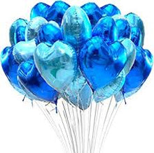 Load image into Gallery viewer, Solid Heart Foil Balloon 18&quot;, Packaged - Royal Blue
