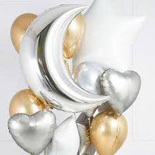 Load image into Gallery viewer, Solid Heart Foil Balloon 18&quot;, Packaged - Silver
