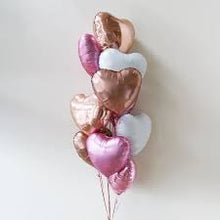 Load image into Gallery viewer, Solid Heart Foil Balloon 18&quot;, White
