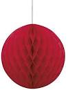 Load image into Gallery viewer, Red 8&quot; Honeycomb Ball
